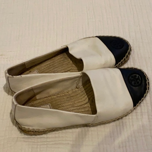 Tory Burch White and Black Espadrilles - Picture 2 of 12